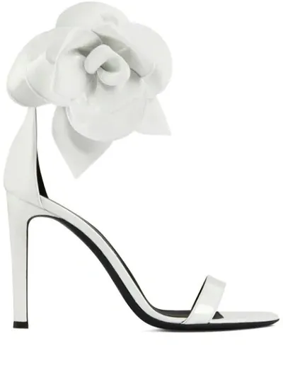 Giuseppe Zanotti Siuxsie Rose-detail Sandals In White