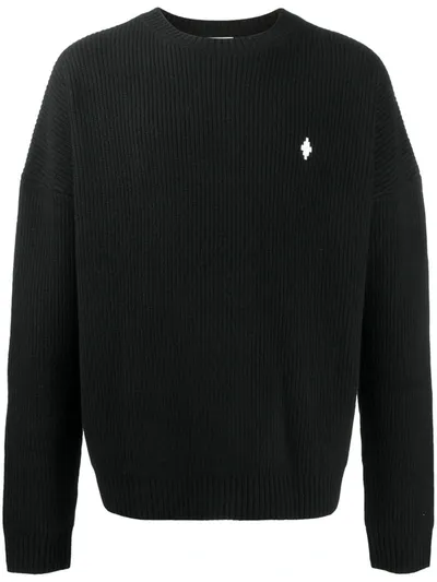 Marcelo Burlon County Of Milan Marcelo Burlon Sweater With Mbcm Patch In Black