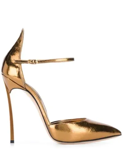 Casadei Visio Pumps In Gold