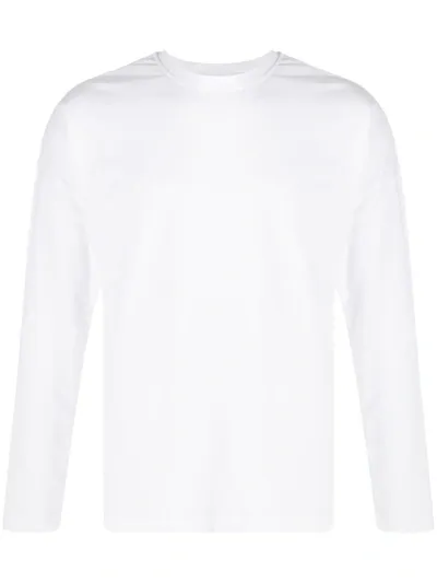 Fred Perry Rear Print Long-sleeve T-shirt In White