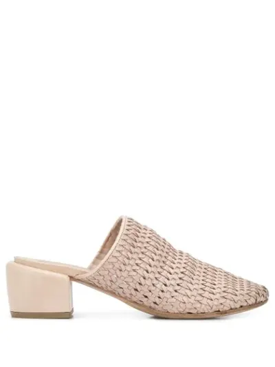 Marsèll Woven Detail Mules In Neutrals