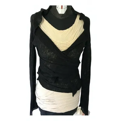 Pre-owned Jucca Linen Knitwear In Black