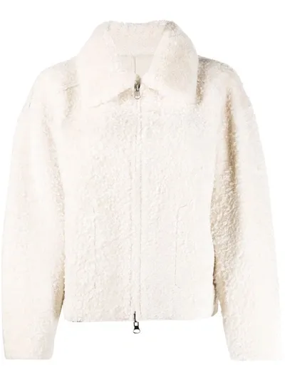 Sylvie Schimmel Reversible Shearling Jacket In Neutrals