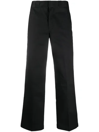 Dickies Construct High-waisted Straight Leg Work Trousers In Black