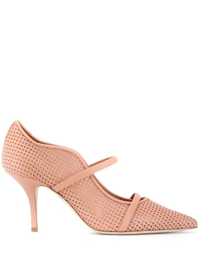 Malone Souliers Maureen 70mm Perforated Pumps In Pink