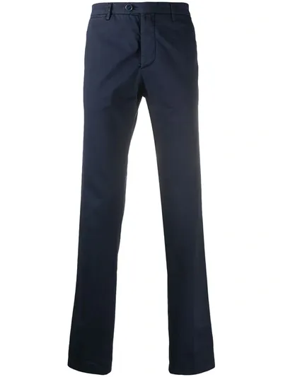 Kiton Straight-leg Chinos In Blue