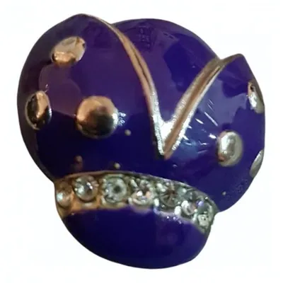 Pre-owned Emporio Armani Pin & Brooche In Purple