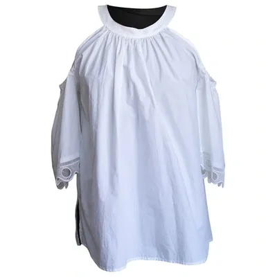 Pre-owned Ottod'ame White Cotton Top