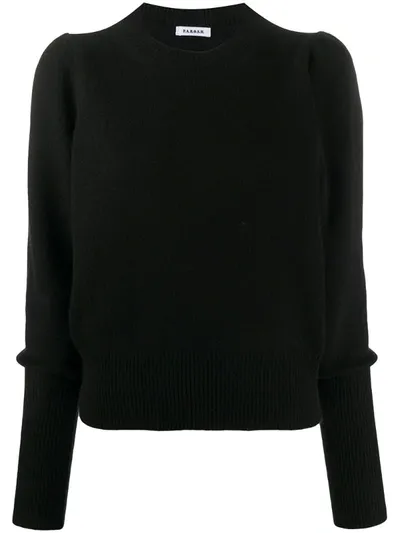 P.a.r.o.s.h Lichene Fine Knit Jumper In Black