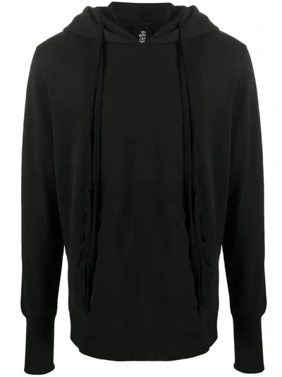 Thom Krom Contrast-stitching Hoodie In Black