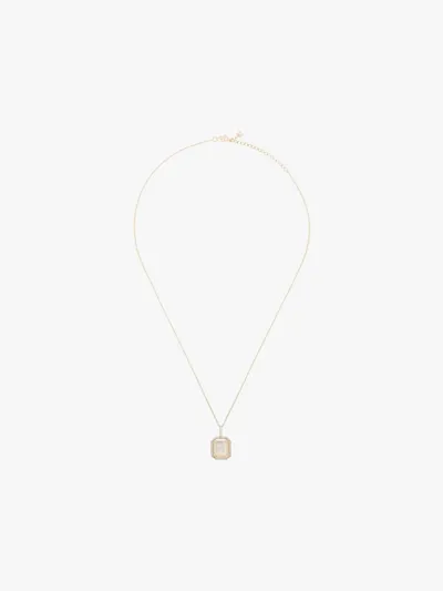 Mateo 14k Yellow Gold R Initial Diamond Necklace