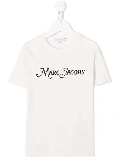 Little Marc Jacobs Kids' The Logo T-shirt In White