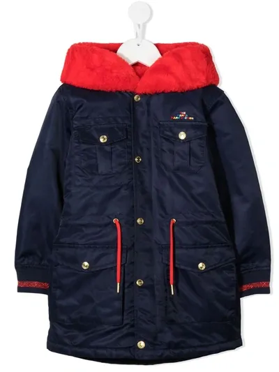 Little Marc Jacobs Two-tone Padded Jacket In White