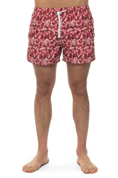 Kiton Boardshort Red Polyester Man