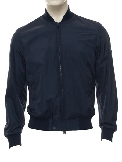 Woolrich Bomber Jacket Blue Polyester Man