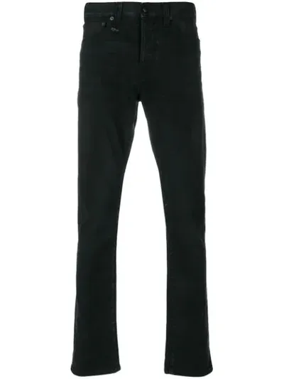 R13 'core Skywalker' Unwashed Stacked Skinny Jeans In Black