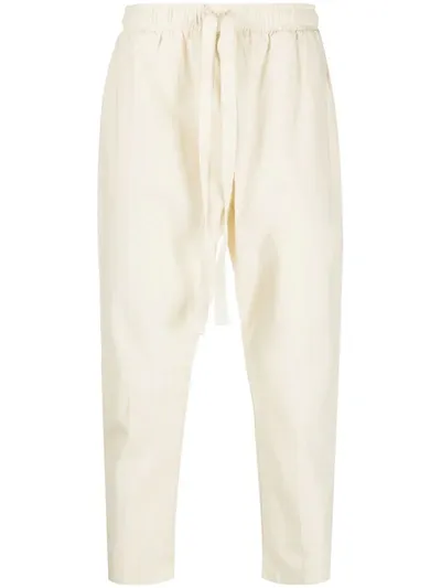 Alchemy Mid-rise Cropped Trousers In Neutrals