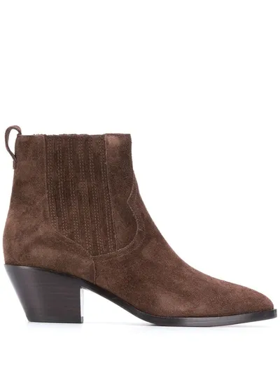 Ash Elasticated Panel Boots In Brown