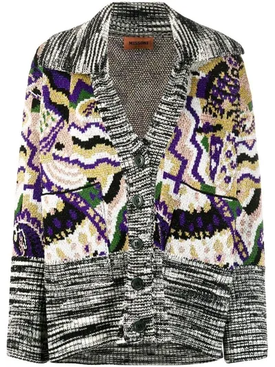 Missoni Intarsia Knit Buttoned Cardigan In Multicolor