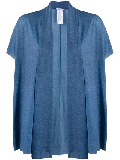 Wolford Taylor Draped Cardigan In Blue