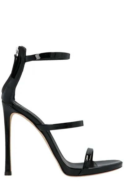 Giuseppe Zanotti Harmony Sandals In Black Patent Leather