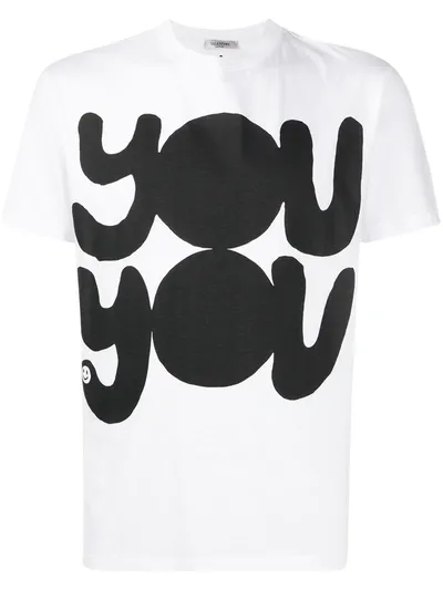 Valentino White You You T-shirt