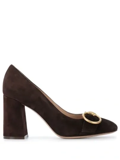 Gianvito Rossi Pamela 90mm Pumps In Brown