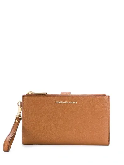 Michael Michael Kors Adele Smartphone Wallet In Brown