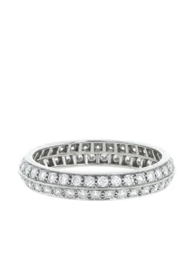 Pre-owned Van Cleef & Arpels 2010s  Platinum Diamond Ring In White