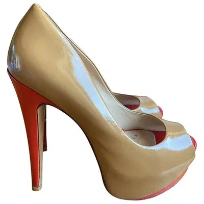 Pre-owned Schutz Leather Heels In Beige