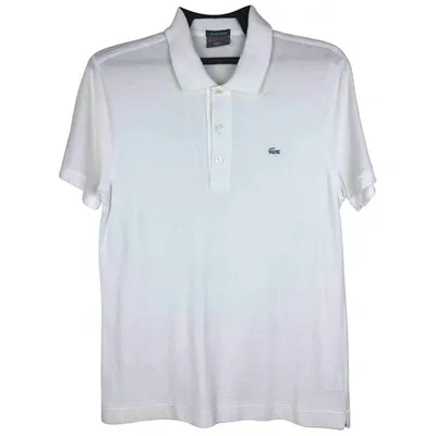 Pre-owned Lacoste Polo Shirt In White