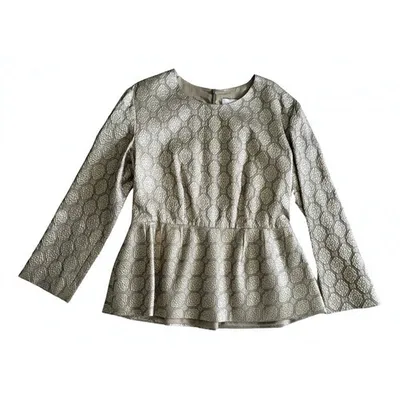 Pre-owned Stella Mccartney Silk Blouse In Gold