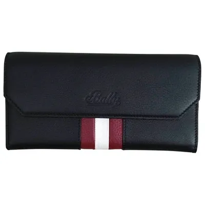 Pre-owned Bally Leather Wallet In Black