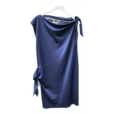 Pre-owned Mm6 Maison Margiela Mid-length Dress In Blue