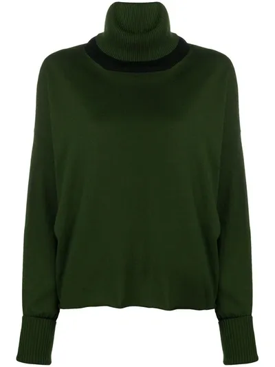 Pierantoniogaspari Roll Neck Jumper In Green