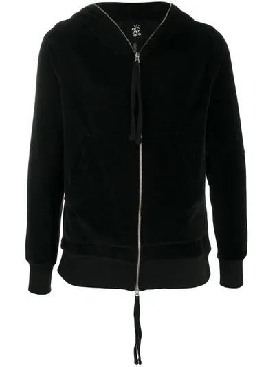 Thom Krom Zipped Long-sleeve Hoodie In Black