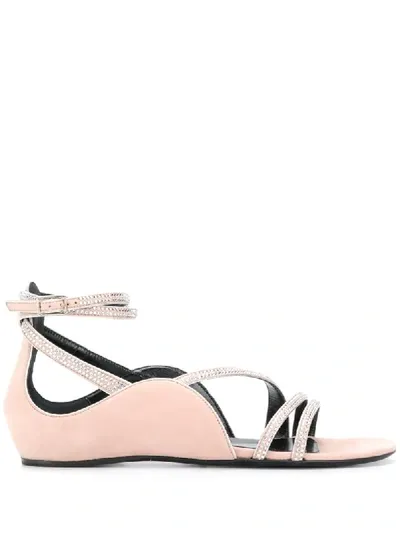 Pierre Hardy Nude Pink Leather Midnight Sandals