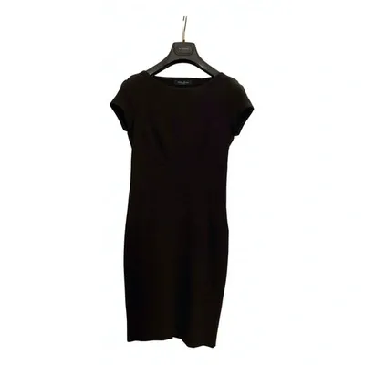 Pre-owned Guess Wool Mid-length Dress In Black