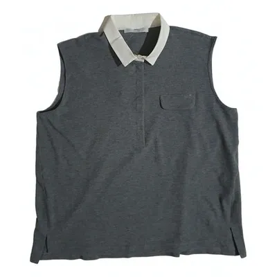 Pre-owned Fabiana Filippi Vest In Grey