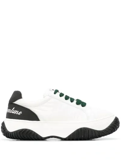 N°21 Bonnie Platform Sneakers In Nero+verde