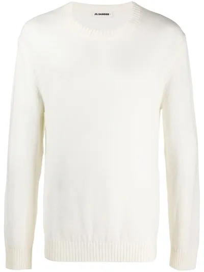 Jil Sander Crew-neck Jumper In White