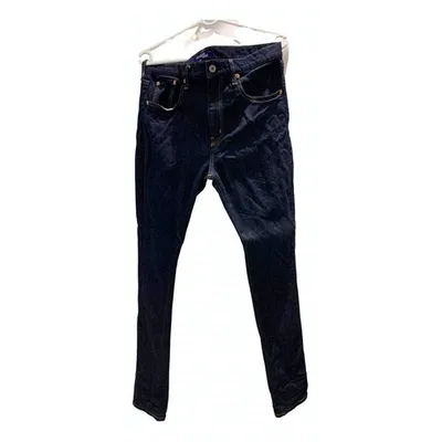 Pre-owned Junya Watanabe Slim Jean In Navy