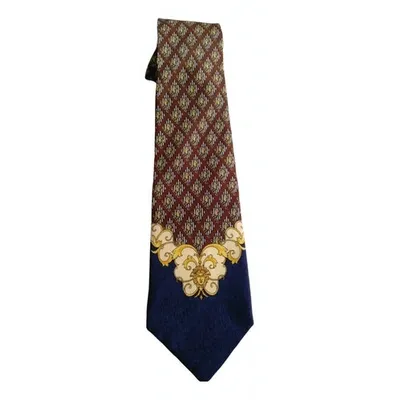 Pre-owned Versace Silk Tie In Multicolour