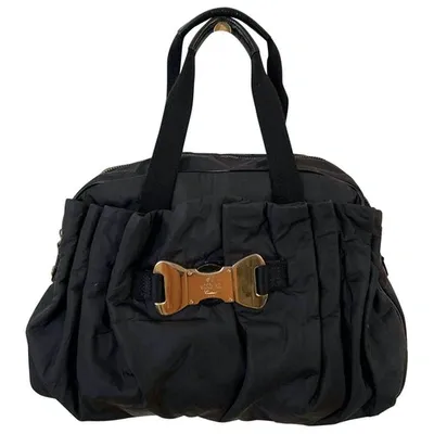 Pre-owned Moschino Handbag In Black