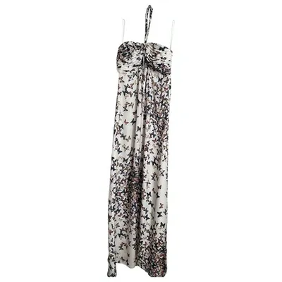 Pre-owned Ted Baker Maxi Dress In Ecru