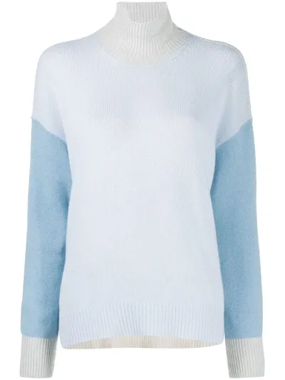 Marni Roll-neck Knitted Top In Blue