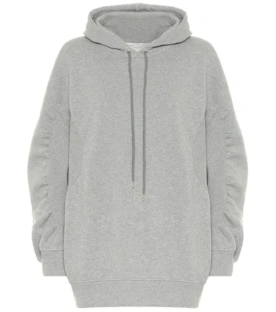 Stella Mccartney 23 Obs Logo-stripe Drawstring Hoodie In Grey