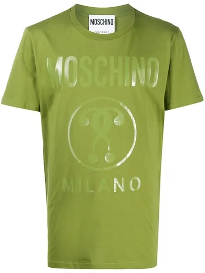 Moschino Milano Logo-print T-shirt In Green