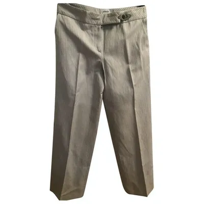 Pre-owned Armani Collezioni Trousers In Grey