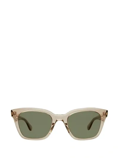 Garrett Leight Glco X Clare V. Nouvelle Sun Bière Sunglasses In Weiss